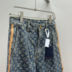 Vintage Blue Full Monogram Straight Jeans C261043