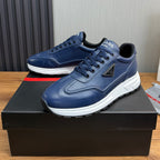 Calfskin Triangle Badge Lace-Up Sneaker S283439