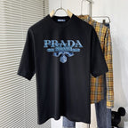 Men's 3D Letter Print Crew Neck Short Sleeve T-shirt NH9801