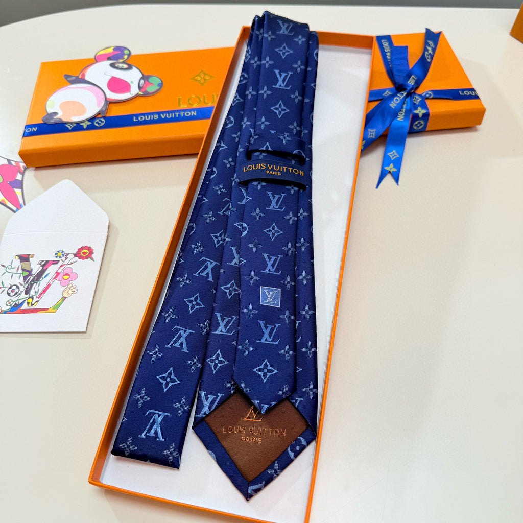 Men's Four-Point Floral Jacquard Necktie E2081010