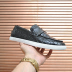 Croc Embossed Casual Loafer NE190136