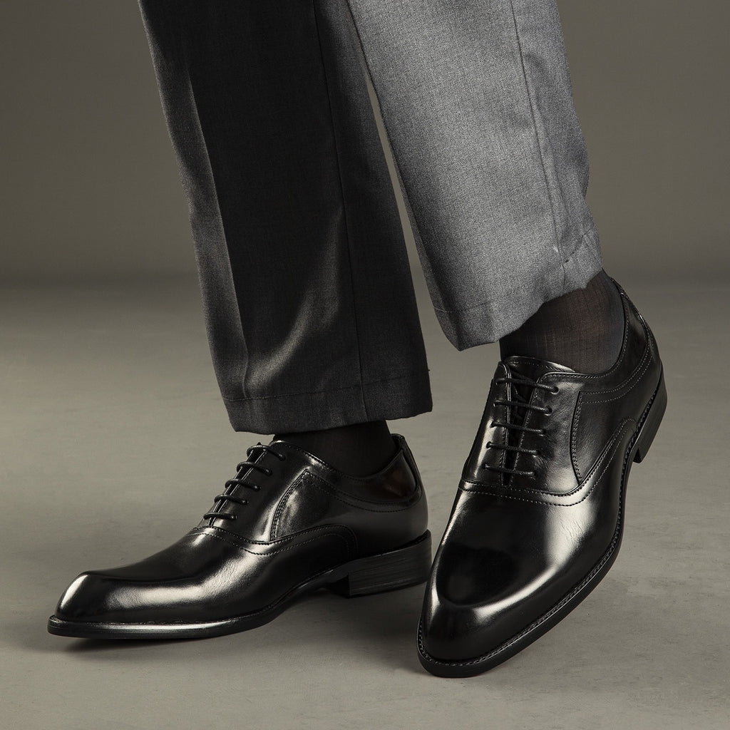 Two Tone Plain Oxford Shoes Lace-Up Formal Dress Shoes Y101151
