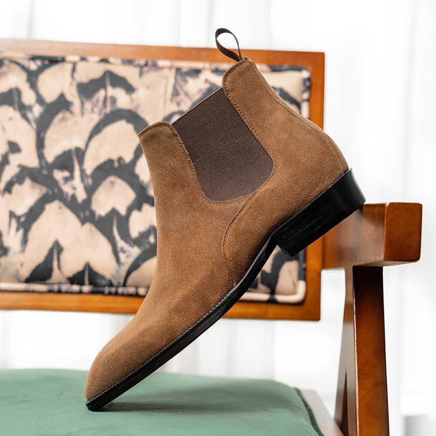 Men's Suede Chelsea Boots P050525