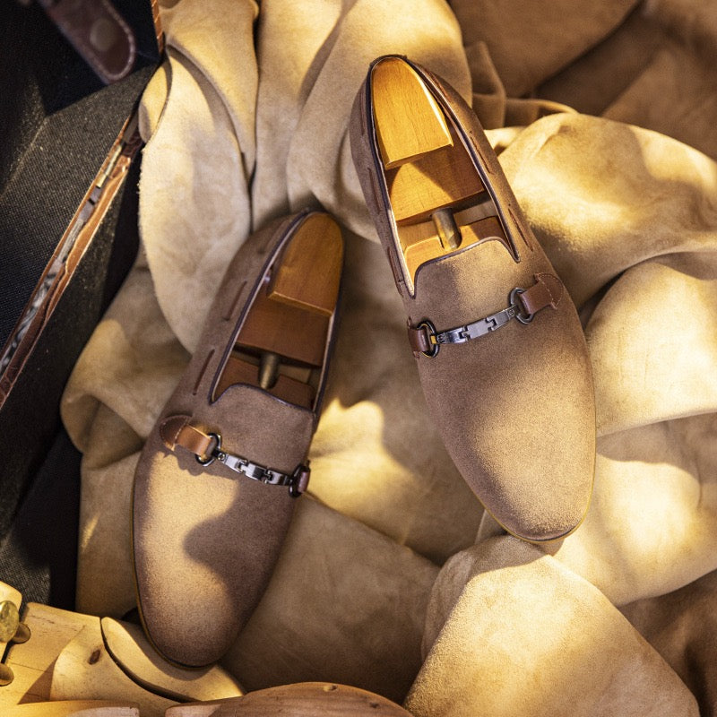 Metal Bit Slip-On Loafers Y101104