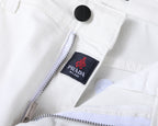 Clean White Denim With Triangle Badge V260831