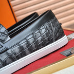 Croc Embossed Casual Loafer NE190136