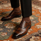 Cap Toe Oxford Shoes Lace-Up Formal Dress Shoes Y101146