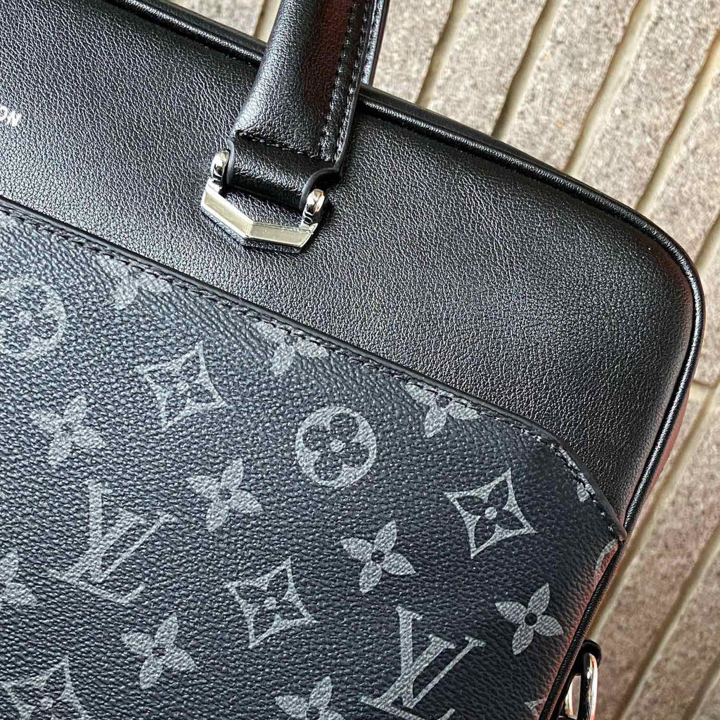 Monogram Print Splicing Business Briefcase B101016