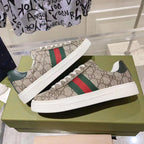 Allover Print Web Stripe Low Top Lace-Up Sneaker S283427