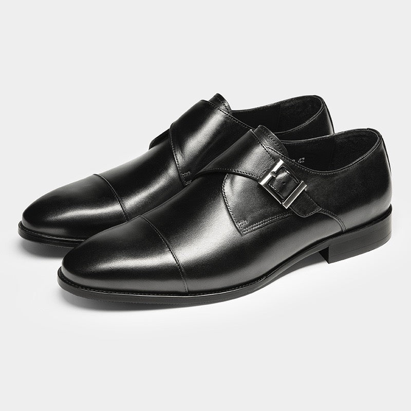 Cap Toe Single Monk Strap Dress Shoes Y101156