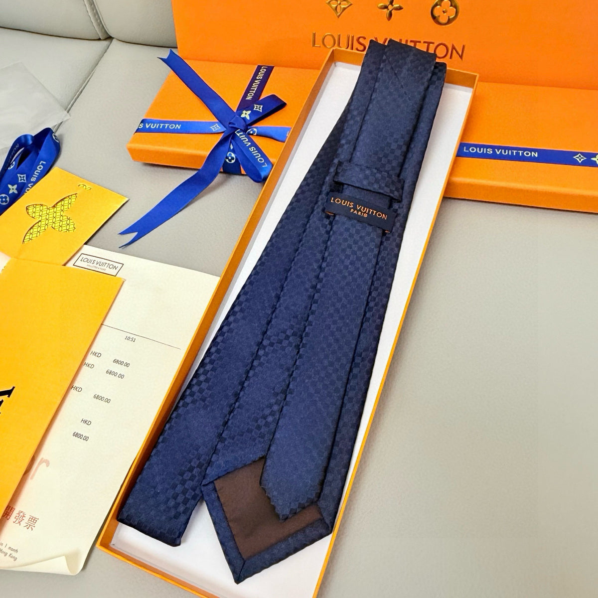 Men's Check Jacquard Necktie E2081009