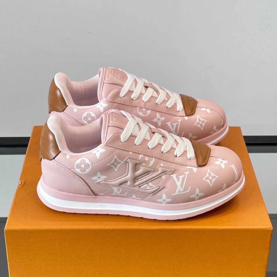 Allover Printed Lace-Up Low Top Platform Sneakers S283420