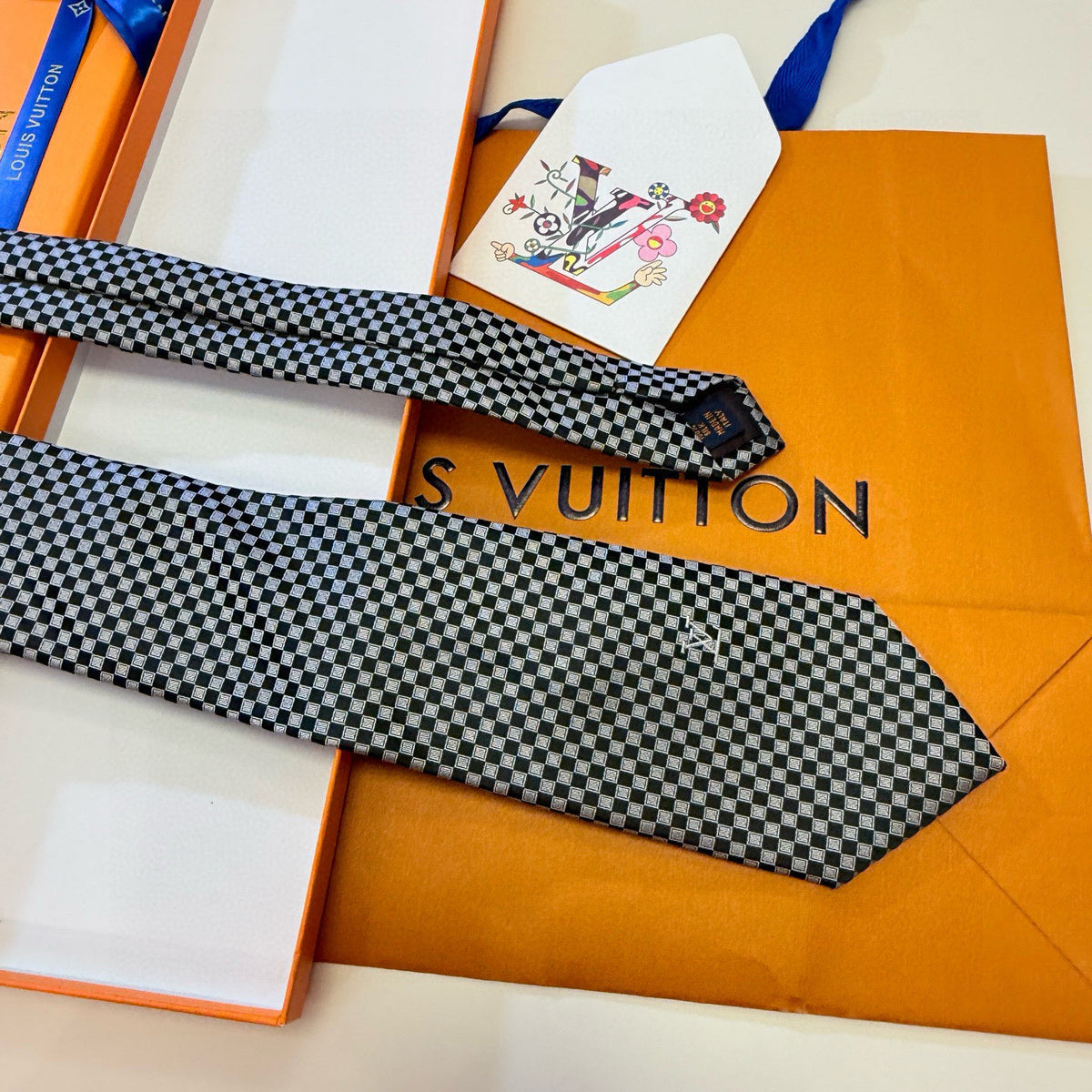 Men's Check Jacquard Necktie E2081009