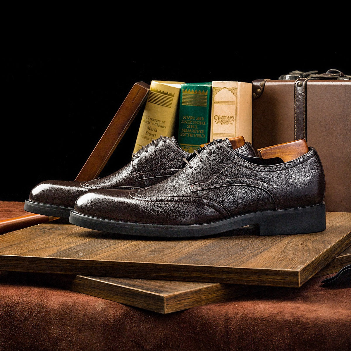 Wingtip Brogue Derby Dress Shoes P050516