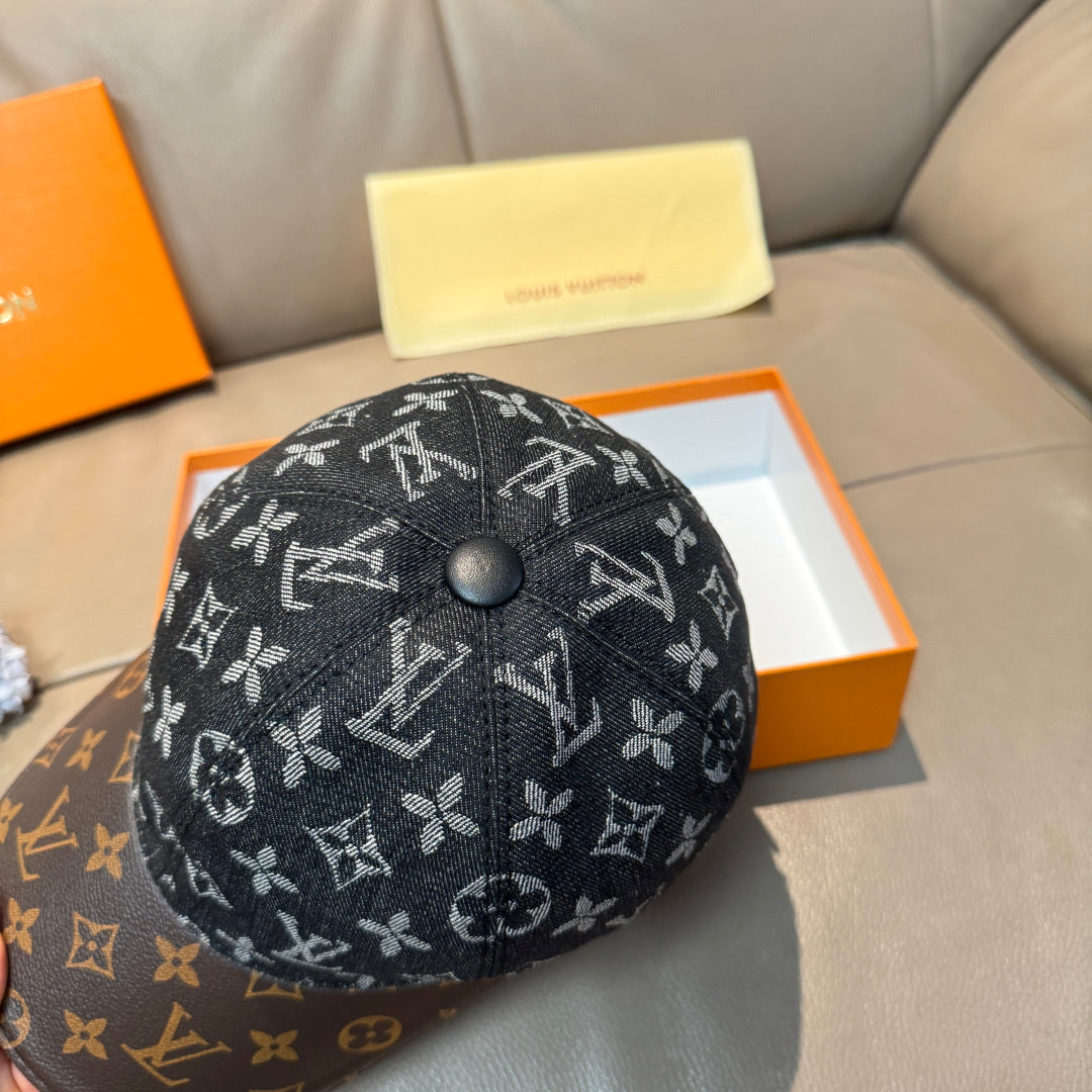 Denim Monogram Print Baseball Cap G103016