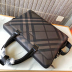 Classic Plaid Print Handheld Business Briefcase B101011