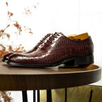 Men's Croc Embossed Oxford Dress Shoes P050512