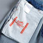 Embroidered Logo Straight Fit Denim Jeans NE210201