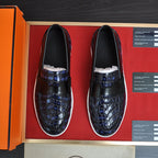 Croc Embossed Casual Loafer NE190136