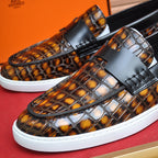 Croc Embossed Casual Loafer NE190136