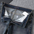 Vintage Blue Check Monogram Mens Jeans E260933