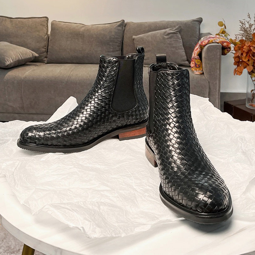 Men's Woven Chelsea Boots P050522