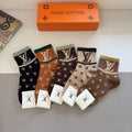 Jacquard Monogram Ankle Socks U310515