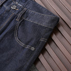 Dark Indigo Triangle Patch Jeans E260934