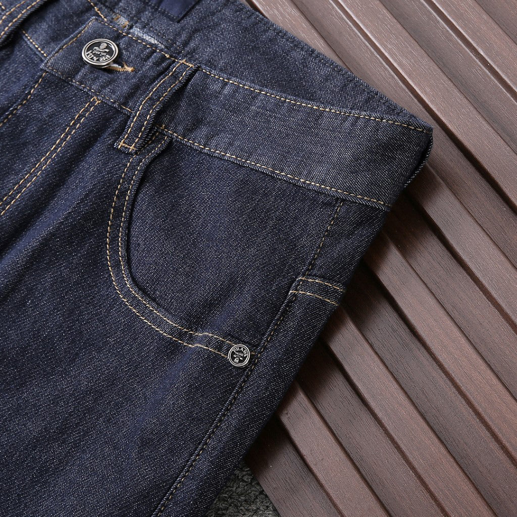 Dark Indigo Triangle Patch Jeans E260934