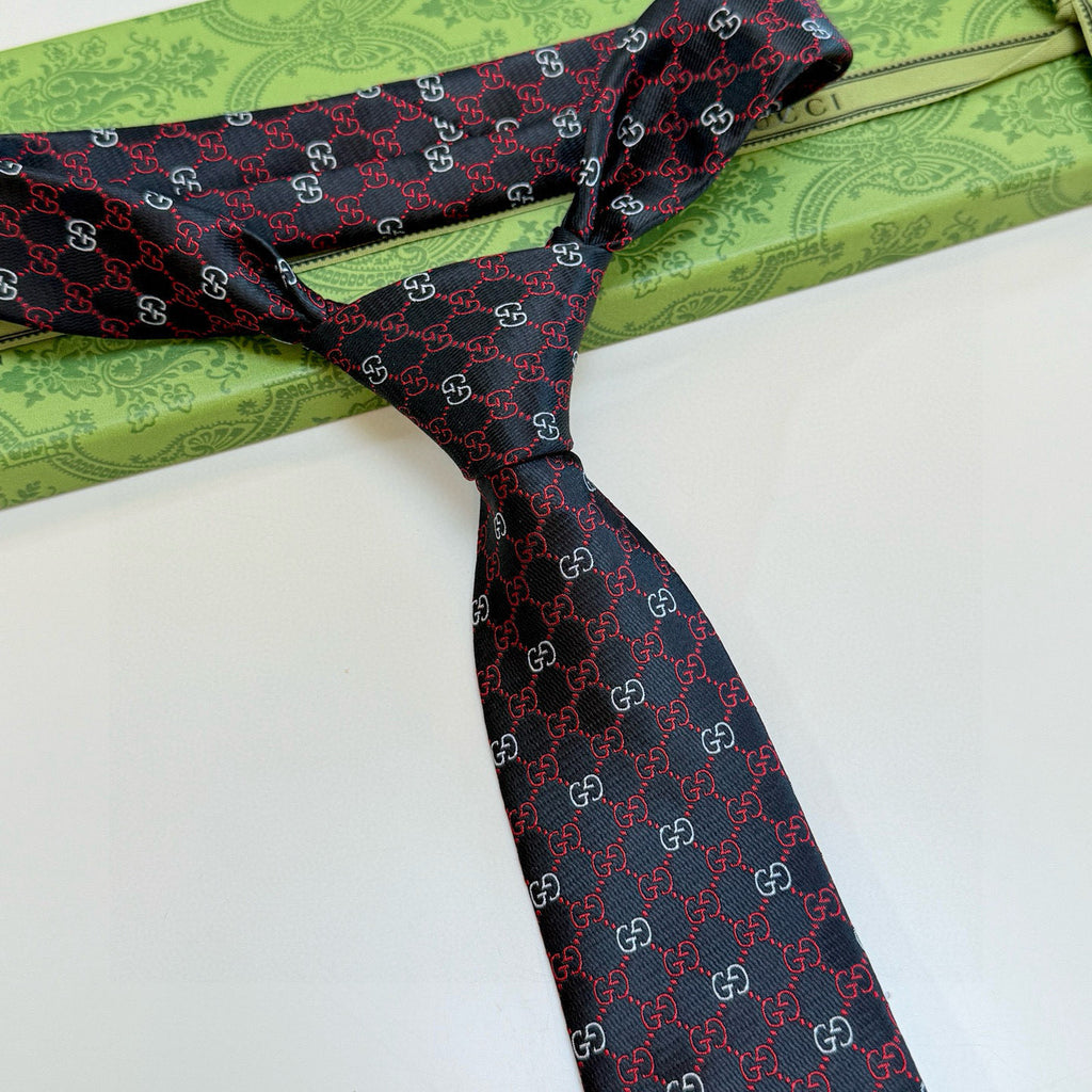 Men's Diamond Grid Jacquard Necktie E2081008