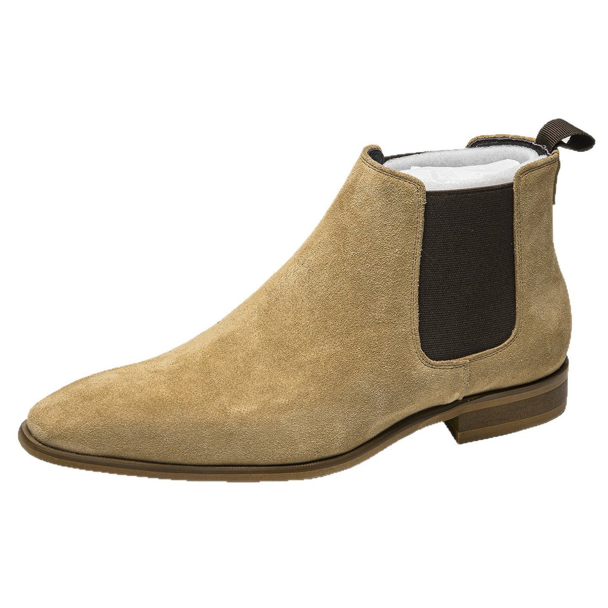 Suede Chelsea Boots Elastic Side Panel Slip-On Ankle Boots Y101133