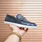 Croc Embossed Casual Loafer NE190136