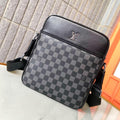 Checkerboard Print Vertical Messenger Bag B101014