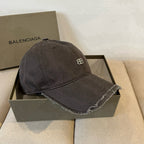 Frayed Edge Metal Logo Baseball Cap G103006