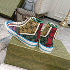 Vintage Pattern Canvas High Top Sneakers S283417