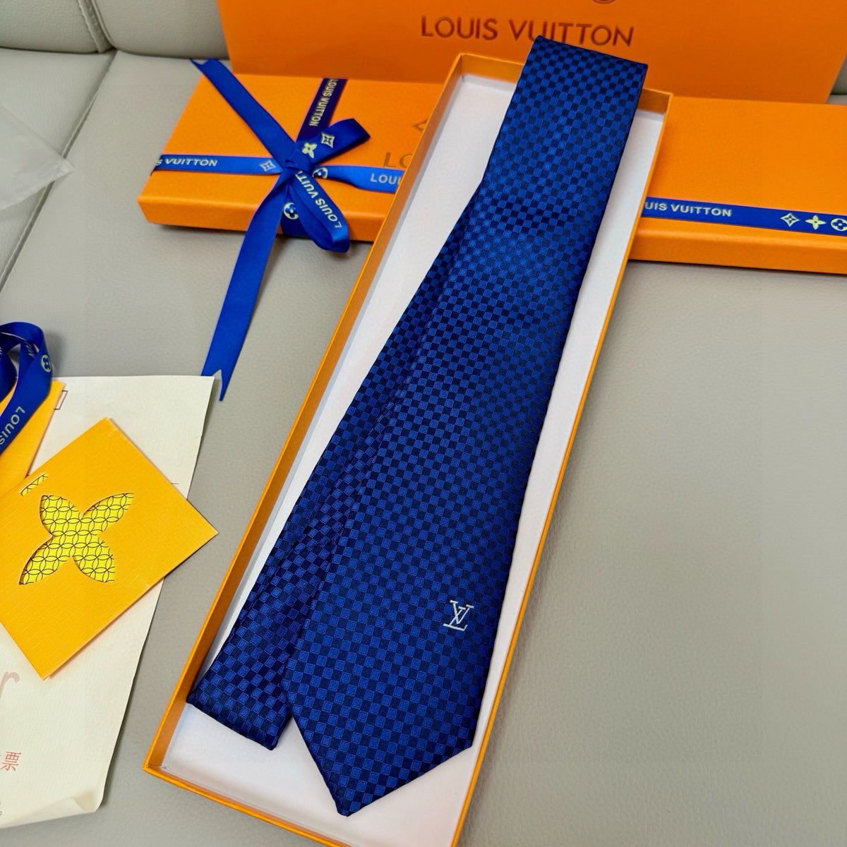 Men's Check Jacquard Necktie E2081009
