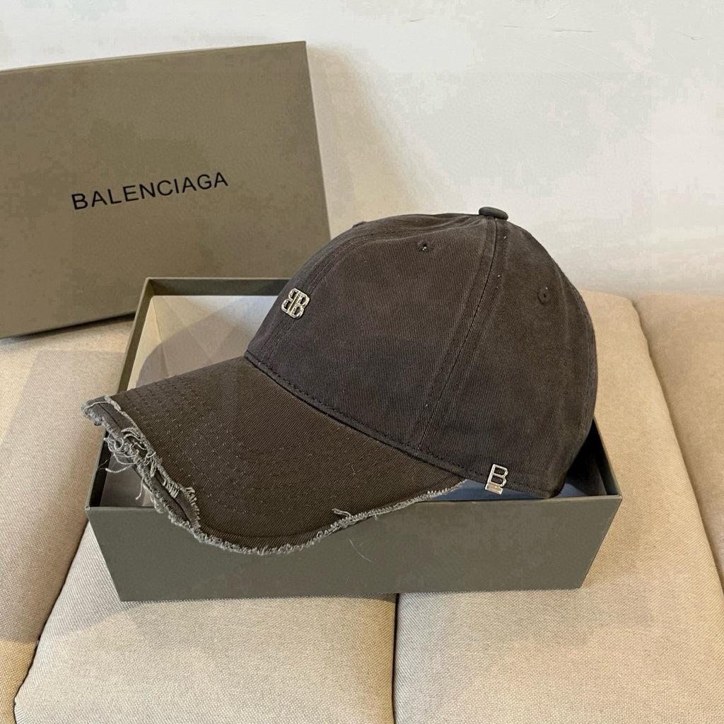 Frayed Edge Metal Logo Baseball Cap G103006
