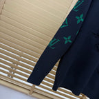 New Crew Neck Mixed Jacquard Knit Pullover Sweater GN380102