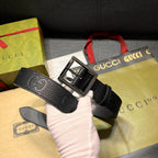 Dual Logo Embossed Pin Buckle Belt E020801