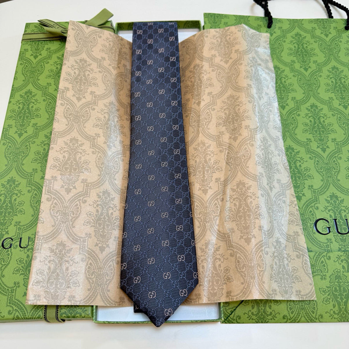 Men's Diamond Grid Jacquard Necktie E2081008