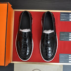Croc Embossed Casual Loafer NE190136