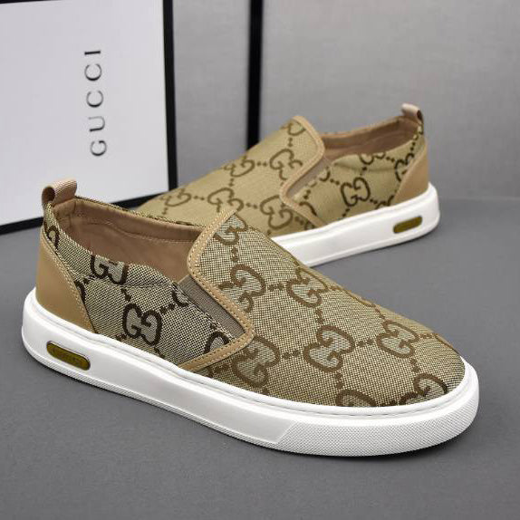 Men's Allover Monogram Slip-On Sneakers JN081112