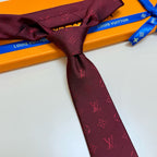 Men's Four-Point Floral Jacquard Necktie E2081010