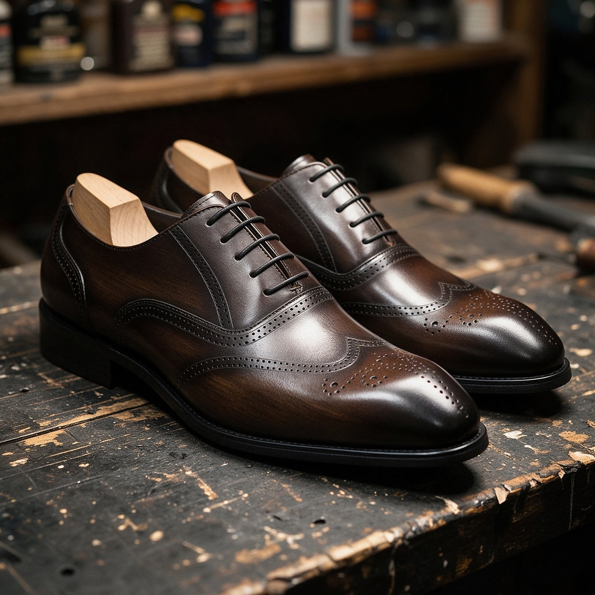 Men's Wingtip Brogue Oxford Dress Shoes P050527