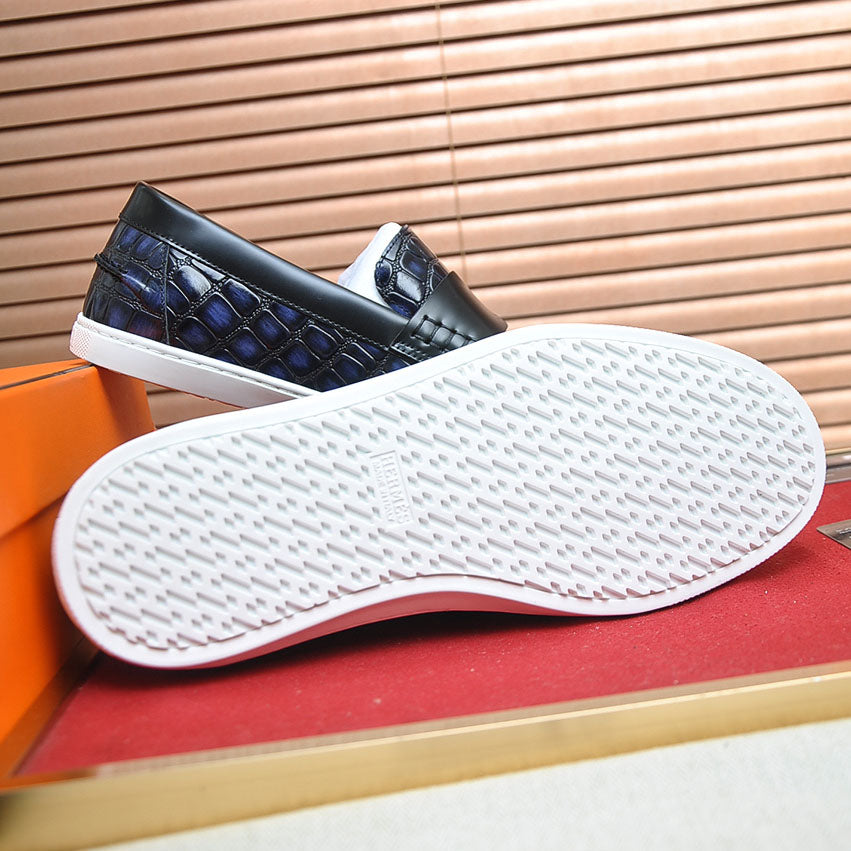 Croc Embossed Casual Loafer NE190136