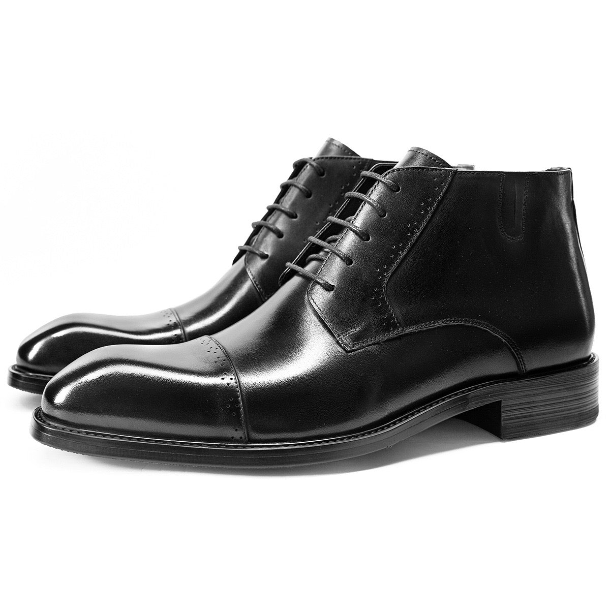 Men's Cap Toe Lace-up Chukka Dress Boots P050513