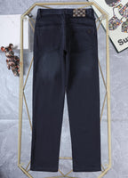 Dark Indigo Studded Check Crest Jeans E260921