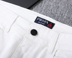 Clean White Denim With Triangle Badge V260831