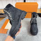 Embossed Thick Sole Martin Work Boots S265506