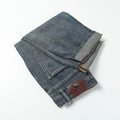 Dark Vintage Blue Wash Embossed Monogram Slim Jeans C261036